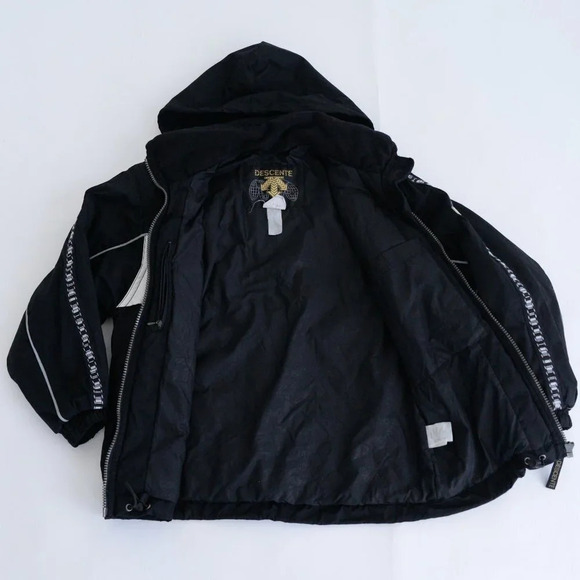 Vintage Descente Black & White Zip Up Winter /  Snowmobile Jacket Size 6 - Picture 16 of 16